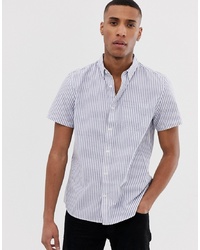 Burton Menswear Shirt With Stripes In Blue