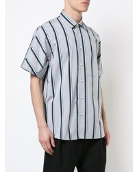 Oamc Short Sleeve Striped Shirt