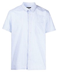 A.P.C. Short Sleeved Pinstripe Cotton Shirt