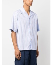 Marni Striped Cuban Collar Shirt