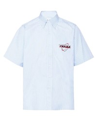 Prada Striped Oxford Button Down Shirt