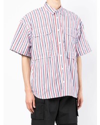 Juun.J Striped Short Sleeve Shirt