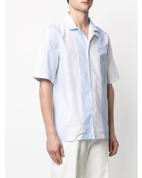 Salvatore Ferragamo Vertical Stripe Short Sleeve Shirt