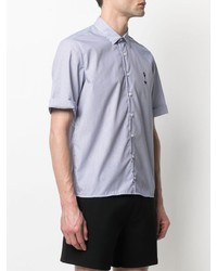 Neil Barrett Vertical Stripe Short Sleeve Shirt