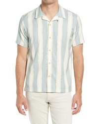 Ted Baker London Zoomin Stripe Camp Shirt
