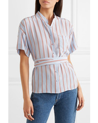 Frame Striped Silk Shirt