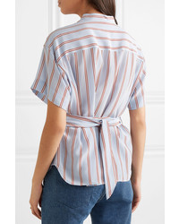 Frame Striped Silk Shirt