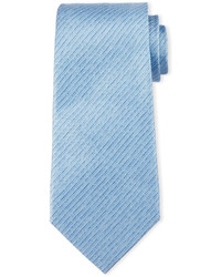 Light Blue Vertical Striped Silk Tie