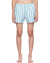 Hugo Blue White Stripe Swim Shorts