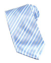 Light Blue Vertical Striped Tie
