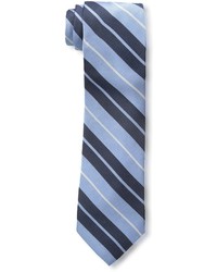 Nick Graham Split Bar Repp Stripe Tielight Blue