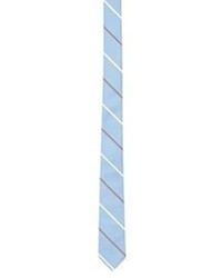 Thom Browne Striped Necktie Light Blue