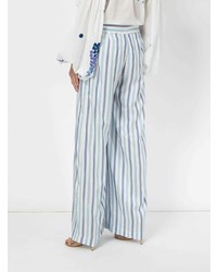 Thierry Colson Striped Wide Leg Trousers