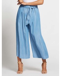 New York & Co. New York Company Gabrielle Union Collection Light Blue Wide Leg Pant