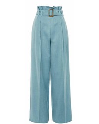 Topshop Paperbag Wide Leg Trousers