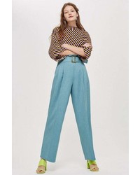 Topshop Paperbag Wide Leg Trousers