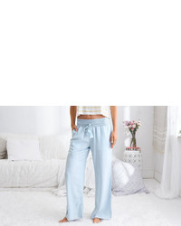 aerie Rie Wide Leg Chambray Pant