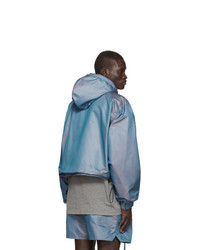 Fear Of God Blue Nylon Iridescent Oversized Jacket