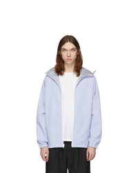 Minotaur Grey And Blue Translucent Hooded Jacket