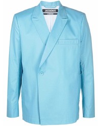 Jacquemus Double Breasted Virgin Wool Blazer