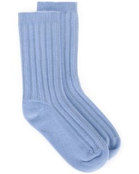 Light Blue Wool Socks