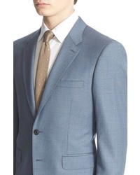 Burberry London Millbank Trim Fit Solid Wool Suit