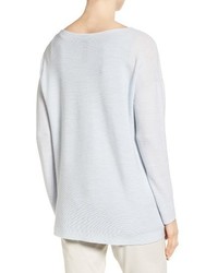 Eileen Fisher Boxy Ribbed Wool Sweater