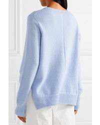 The Row Ellet Wool And Cashmere Blend Sweater Light Blue