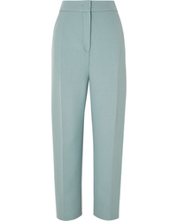 Light Blue Wool Tapered Pants