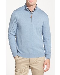 Nordstrom Big Tall Shop Quarter Zip Sweater