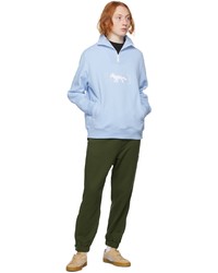MAISON KITSUNÉ Blue Puma Edition Half Zip Sweatshirt