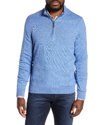 Nordstrom Men's Shop Half Zip Cotton Cashmere Pullover
