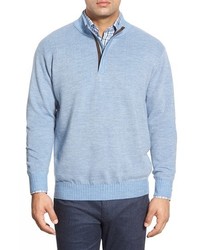 Peter Millar Quarter Zip Merino Wool Sweater
