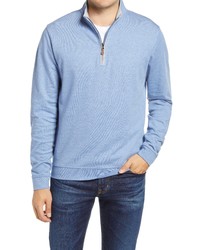 johnnie-O Sully Quarter Zip Pullover In Laguna Blue At Nordstrom