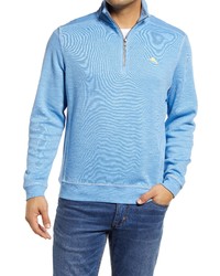 Tommy Bahama Tobago Bay Half Zip Pullover In Mountain Blueball At Nordstrom
