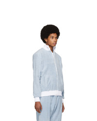 Casablanca Blue And White After Sports Track Jacket