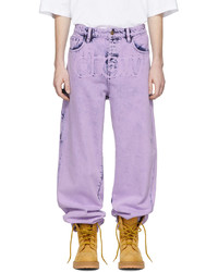 Light Violet Acid Wash Jeans
