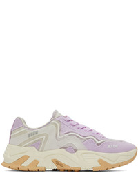 MSGM Off White Purple Vortex Sneakers