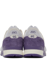 Asics Purple Beige Gel Lyte Iii Og Sneakers