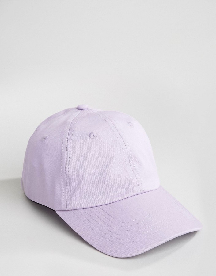 light purple cap