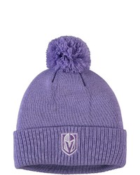 adidas Purple Vegas Golden Knights 2021 Hockey Fights Cancer Cuffed Knit Hat With Pom At Nordstrom