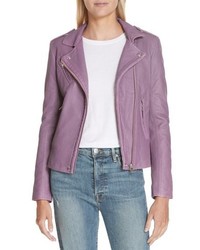 Light Violet Biker Jacket