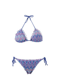 BRIGITTE Knit Triangle Bikini Set