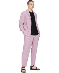 Homme Plissé Issey Miyake Purple Tailored Pleats 2 Blazer