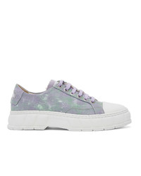 Light Violet Camouflage Low Top Sneakers