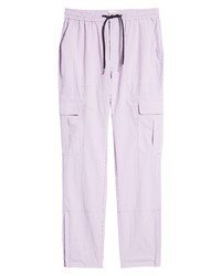 Topman Skinny Cotton Cargo Trousers In Purple At Nordstrom