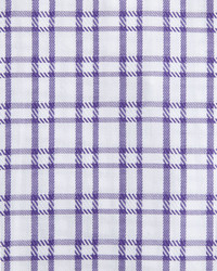 English Laundry Checked Cotton Dress Shirt Purple