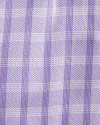 Neiman Marcus Classic Fit Wrinkle Free Oxford Check Dress Shirt Purple