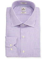 Peter Millar Graph Check Dress Shirt Lilac