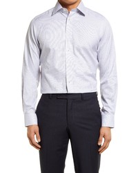 David Donahue Luxury Non Fit Tattersall Dress Shirt In Dune At Nordstrom